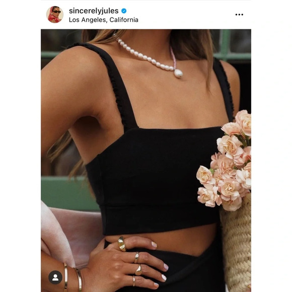 NWT Sincerely Jules for Bandier The Rue Crossover Lifestyle Legging in Black - Picture 7 of 14